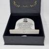 Half Round Top Personalised Engraved White Marble Effect Acrylic Plaque