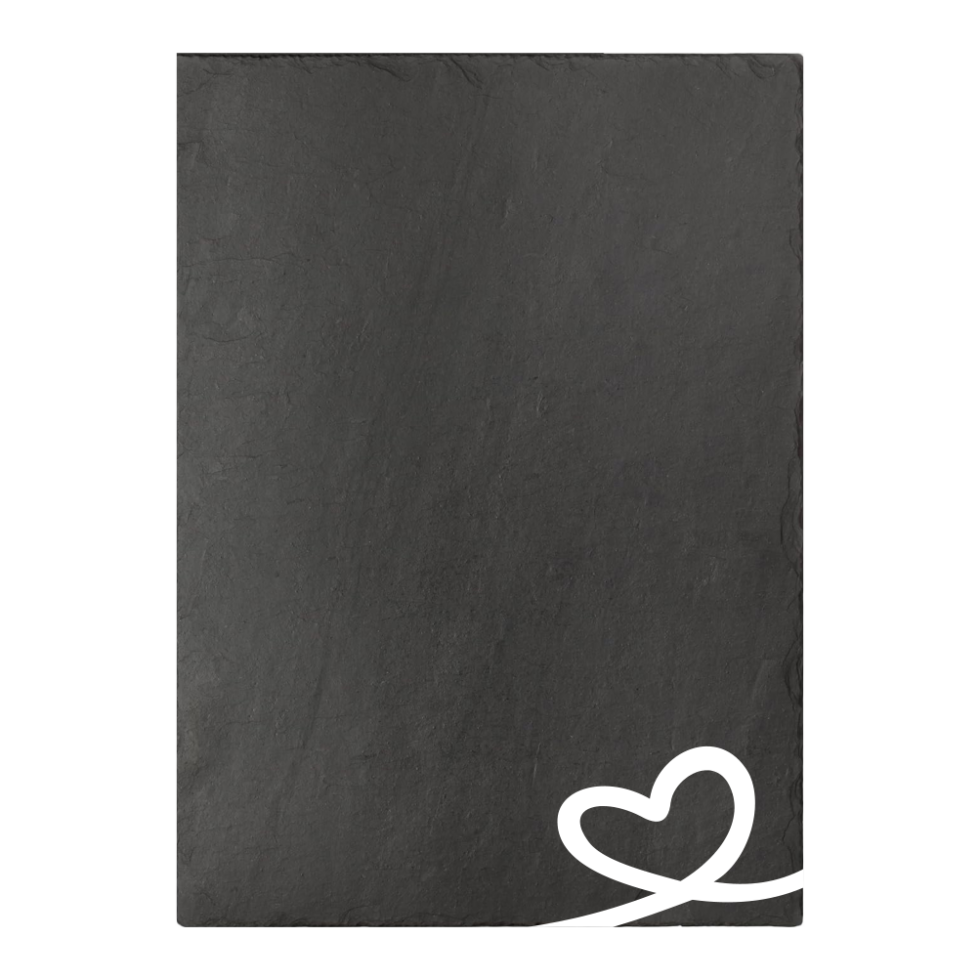 Personalised Engraved Slate Plaque with Engraved Portrait