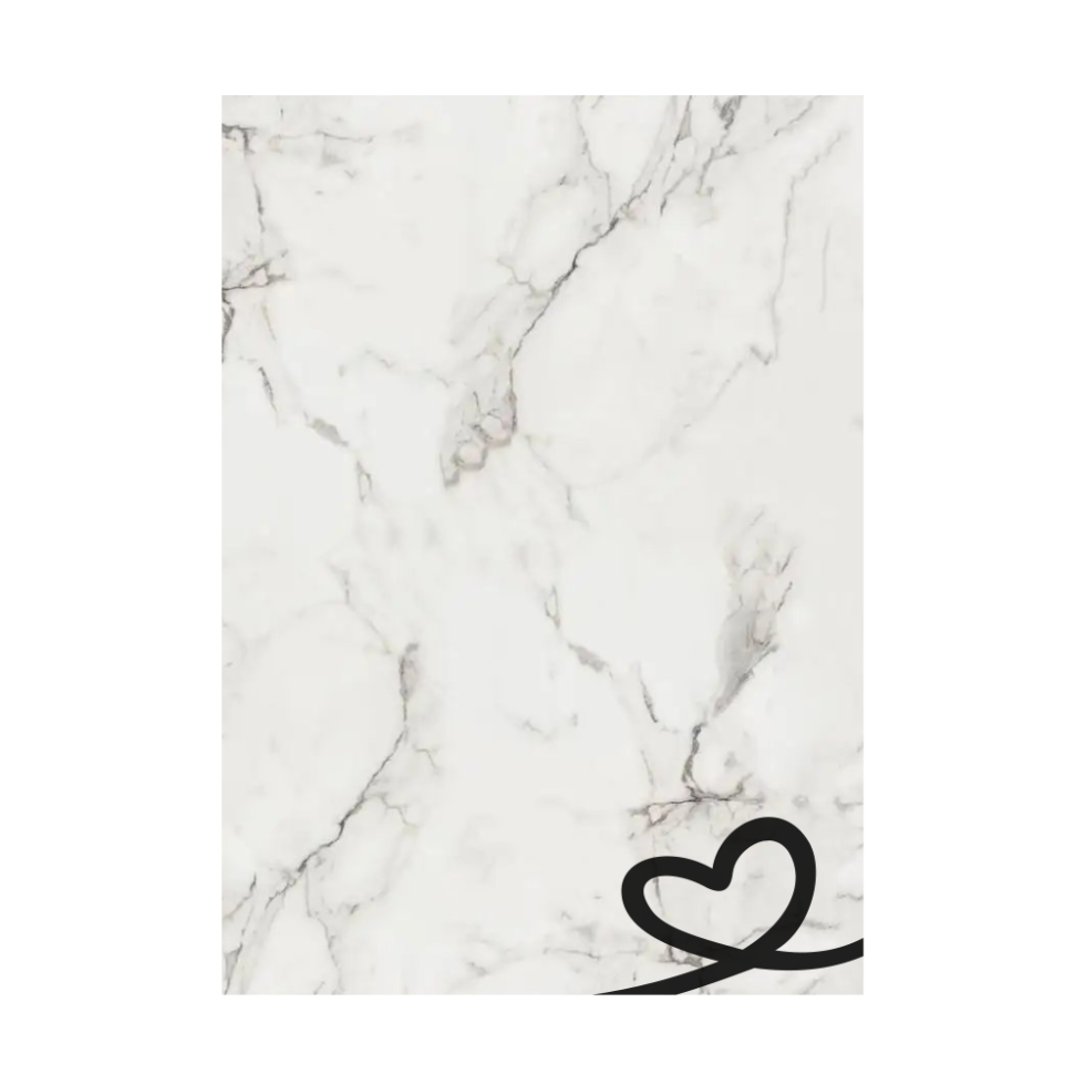 Personalised Engraved White Marble Effect Acrylic Plaque with Engraved Portrait